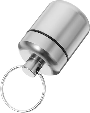 LIFKOME Portable Waterproof Earplug Case with Keyring – Aluminium Alloy Earbud Carrying Case for Daily Use and Office, Water Resistant Anti-Tangling Small Storage Box for Earplugs