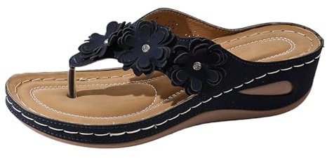 Generisch Chaussures Orthopédiques Sandales De Trekking Pieds Nus Avec Sangle Réglable Sandales Compensées Femme Avec Bande Croisée Pantoufles D'été Anatomiques Confortables Fabriqué En Italie