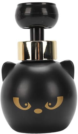Pongnas Cat Paw Soap Dispenser Press Pump Återfyllbar Skummande Hand Soap Dispenser med Bedårande Tassformat Skum för Diskbänken i Badrummet (BLACK)