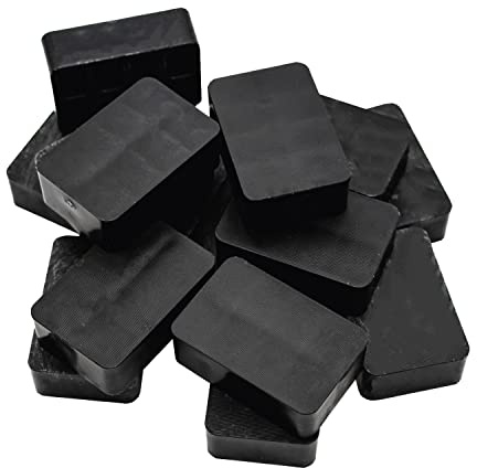 SILISTO Quickies - Placas de apoyo de plástico 40 x 60 x 20 mm, 250 unidades hasta 6 t - espaciadores, cuñas de ruedas, bloques de acristalamiento, espaciadores, placas de compensación, cuñas de