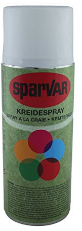 6x SparVar Kreidespray 400ml Weiß