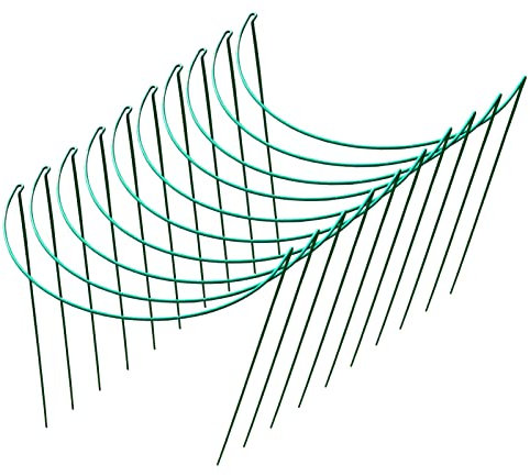 Selections Garden Hoop Bow Plant Support Connecting Green Metal Hoops 45cm x 60cm - Pack of 10