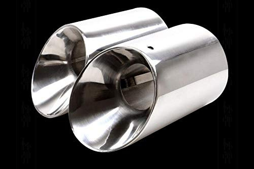 Momoap 2Pcs Car Stainless Steel Tailpipe Trims Exhaust Muffler Tail Pipe Tip for Ford Kuga 2014-2022