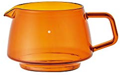 KINTO 21748 SEPIA Jug, 2 cups, Amber, Microwave and Dishwasher Safe, Scale Included