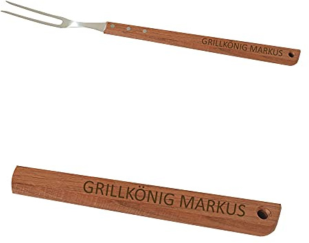 laser-diele Grillgabel mit Gravur – Personalisiertes Grillbesteck – Geschenke für Männer – Geburtstagsgeschenke – Vatertagsgeschenk – Grillgabel