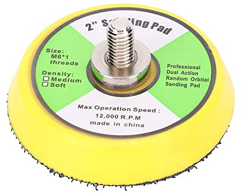 50mm/2in Schleifscheibe Polierpad Luftschleifer Schleifpad Schleifen Polieren für Sandpapiermaschine ABS Durchmesser 50mm