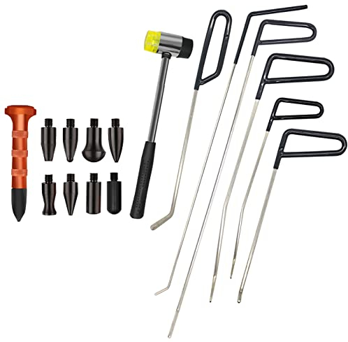 Ausbeulwerkzeug Set,Werkzeuge Paintless Body Repair-Abzieher-Set für Autooberfläche Dellenreparatur und Bump/Hagel Reparaturwerkzeuge