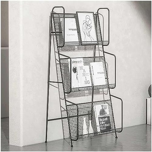 HACSYP Broschürenständer, Faltbarer Literaturständer, freistehender Zeitschriftenhalter, for Empfangsbereich/Schulbibliothek/Ecke (Size : L)
