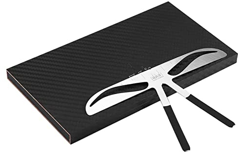 Phefop Gabarit pour Sourcils, Règle pour Sourcils, Règle pour Sourcils, Maquillage de Mesure en 3 Points, Mesure de Position, Symétrique, Étui Noir Inclus, Mesure avec Précision la