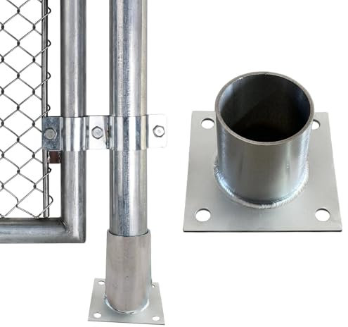 Pfostenträger Aufschraubhülse 150mm Runder Pfostensockel Aus Metall, Zaunpfostenankersäulenflansch Für Beton/Zement/Spielplatz/Terrassenstützen/Terrassengeländer/Schuppensockel, Edelstahl(1 Pcs)