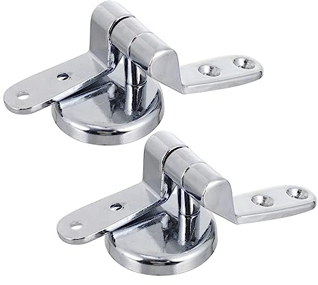 Operitacx Bisagra Para Tapa De Inodoro De Zinc Fundido Tornillos, Herramienta De Fijación Para Asiento De Wc, Repuesto Duradero Para Instalación Doméstica, Juego De 2 Piezas