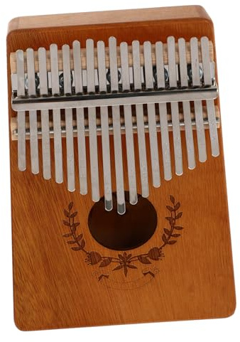 Toddmomy Kalimba Daumenklavier aus Holz Tragbares für Erwachsene Leicht für Musikliebhaber mit Stimmhammer und Liederbuch Perfektes für