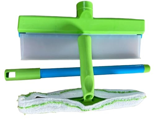 Doccia Squeezy per porte in vetro, strumento di asciugamani flessibile in silicone, lama di pulizia ecologica, raschio- antiscivolo | Kit porta finestra riciclabile per