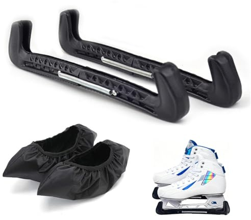 NCCHDZSW Kufenschoner Schlittschuhe Schlittschuhschutz Eislaufschuhe Schoner Kufenschoner Eiskunstlauf Schlittschuhe Schoner mit Spring für Hockeyschlittschuhe