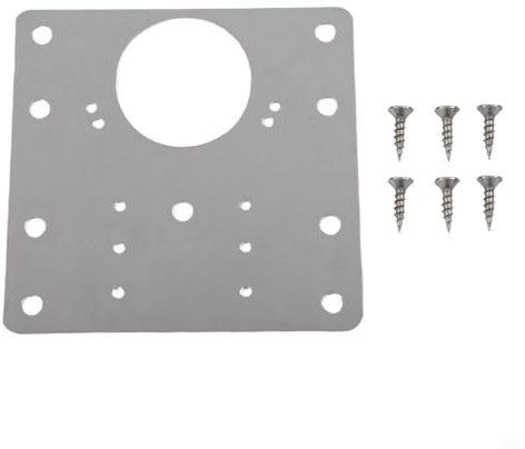 CYRENT Scharnier-Reparaturplatte aus Edelstahl mit Schrauben, Schranktür, Schublade, Regal, Bett, Stuhl, Rahmenschutz, rostbeständig, einfache Installation, mehrere Größenoptionen (1 Stück)