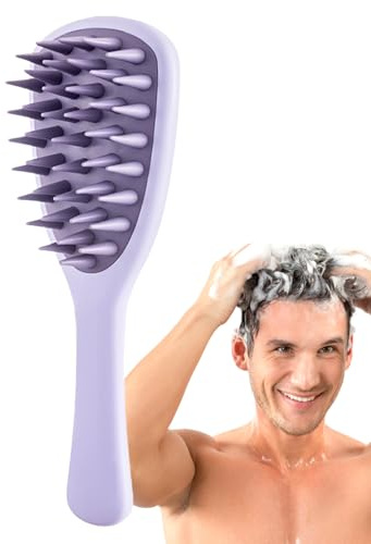 Spazzola per shampoo – TPR+PP, 8,66 x 2,76 pollici Supporto per lo stimolatore del cuoio capelluto | Completamente lavabile, strumenti di pulizia profonda, spazzola per la cura del cuoio capelluto per