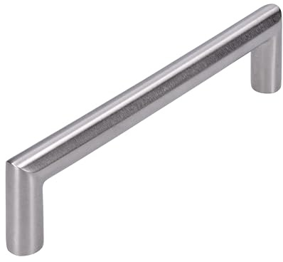 SIRO Möbelgriff Furtwangen, Schlicht, Modern, Edelstahl - Edelstahl fein geschliffen, 140 mm x 12 mm x 32 mm, LA 128 mm, 1406H-140N1
