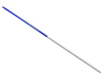 YMBERSA Palo Aluminio reforzado 1.40 mt. para fregona/escoba. Galga 0.75mm. Azul. Pack 12 unidades
