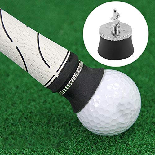 Alomejor Pick Up Tool Alloy Putter Grip Retriever Tool Suction Cup Pickup Screw for Training Aids