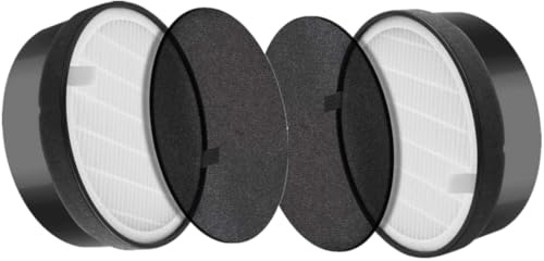 YanBan 2 piezas de repuesto de filtro Hepa para Levoit purificador de aire Levoit LV-H132 LV-H132-RF, piezas de filtro de carbón activado, pieza de purificador de aire de limpieza