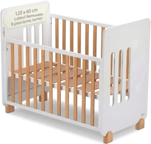 Interbaby CUNA15 Babysäng Star Nature, vit, 19,3 kg