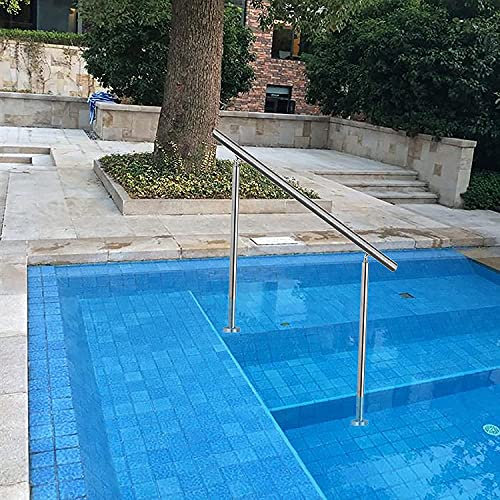 YUDE Barandillas para Piscinas Interiores y Exteriores, barandilla para escaleras de Piscina de Acero Inoxidable 304, pasamanos fáciles de Instalar, con un Juego Completo de Accesorios