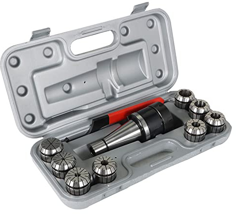 ER-40 Chuck Shank #40 NMTB Taper 10Pcs Spring Collet Chuck Tool Holder with Box Fit for CNC Engraving Machine and Milling Lathe Tool