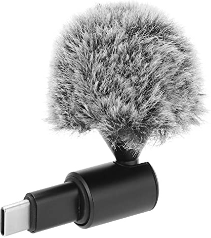 Goshyda Microfono, Mini USB‑C Plug‑Play Omnidirezionale per Telefoni Cellulari Microfono con Interfaccia di Tipo C per Android