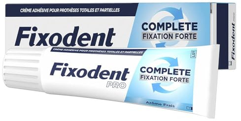 Fixodent Pro Complete Crème Adhésive Pour Prothèses Totales & Partielles Fraîcheur 47g