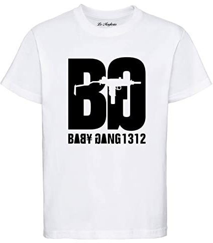 La Maglieria Maglietta t-Shirt di BabyGang Rapper Baby Gang Come Te Uomo Donna Ragazzo Unisex
