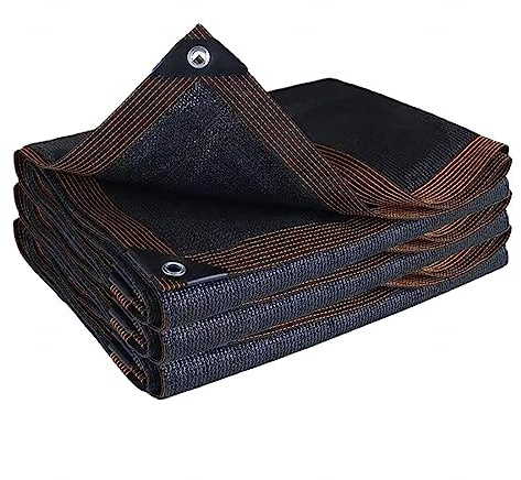 PanHuiWen Rete Ombreggiante con Occhielli Vela Ombreggiante Rete Telo Ombra, Vela Ombreggiante per Giardino Terrazzo, Sabbia,4x6m
