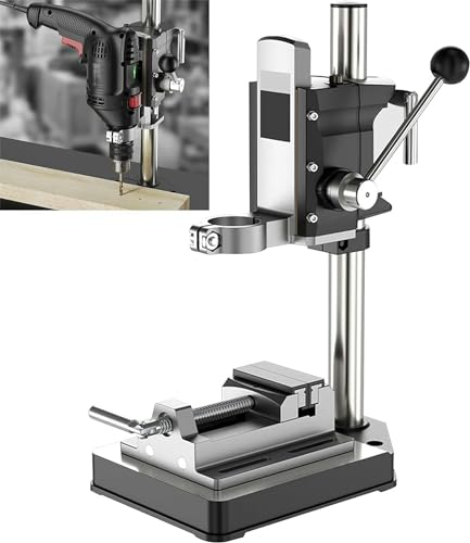 FLTRGO Bohrständer, Bohrständer für Bohrmaschine mit Schraubstock, Bohrmaschinenständer Bohrständer für Handbohrmaschine zum Präzisionsbohren
