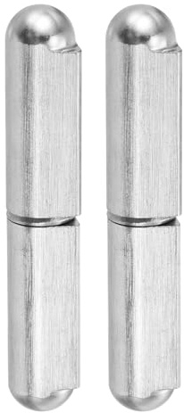 QUARKZMAN 2 Piezas Bisagras de Barril para Soldar 3 Largo 5/8 Diámetro | Bisagras Redondas Desmontables de Acero Inoxidable 304 Soldables, para de Remolque Pasador de 5/16