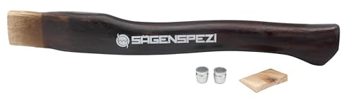 Sägenspezi Mango de madera de nogal de 36 cm, mango de repuesto, hacha universal, 600 g, tamaño de la cabeza del mango 15 x 41,5 mm