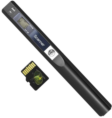 Scanner portatile a mano senza fili Scanner A4 Formato 900DPI JPG/PDF Display LCD formato con busta protettiva e 8GB Carta di TF per documenti aziendali Libri Reciepts Immagini