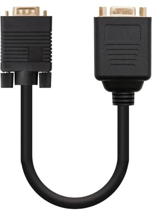 Brightium CABLE BIFURCADOR SVGA HDB15/M-2xHDB15/H ORO 20CM - Conexión para dos monitores, mejora la visualización y distribución de señal.