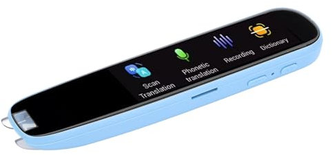 Intelligenter Scan-Lesestift, Mehrzweck-Übersetzungs-Scangerät, Aufzeichnungsleser-Stift, Wörterbuch-Stift, Sprachübersetzer für Geschäftstreffen Im Ausland (Blue)