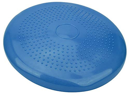 Wackelkissen Balance-Scheibe - Linderung von Nacken- und Rückenschmerzen, Kernstabilitätstrainung, aufgeblasenes Wackelkissen für Yoga, ADHS, ASD (Durchmesser 34 cm)