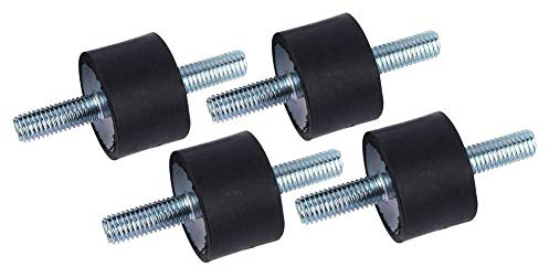 Uadme Gummipuffer M8, 4 Stück Dämpfer Gummi, M8 30 * 20 Schwingungsdämpfer Anti Vibration Gummilager für Luftkompressoren Benzinmotoren Wasserpumpen, Dämpfung Geräuschreduzierung
