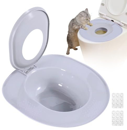 Katzen Toilettentrainer Kit,WC Katze Toilette Trainer Für | Tragbare Sichere Wiederverwendbare Pissnapf Töpfchen für Kätzchen Haustier Reise Zuhause