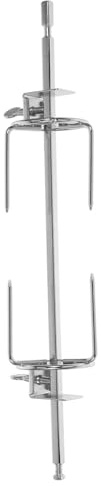 Gabel für Gebratenes Hähnchen aus Edelstahl, 28cm, Silber | Grillspieß, Drehbar für Ofen und Grill, Stabile Ausführung mit Sicherem Halt