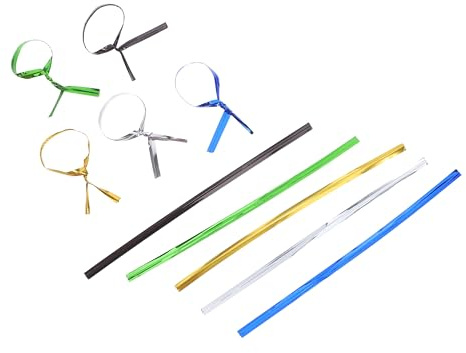 HEMOTON 4000 Attaches Torsadées Métalliques pour 12 Cm, 5 Couleurs, Liens Réutilisables pour Emballage de Paquet Biscuits, Fermeture Sécurisée pour Conservation Alimentaire