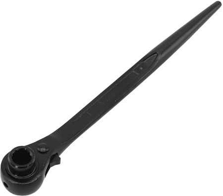 NiuLumea for Ratchet T-Bar Wrench 10-12mm for Chainsaw Maintenance, High Carbon Steel with Flathead Screwdriver Tip and Pointed Tail, 240mm