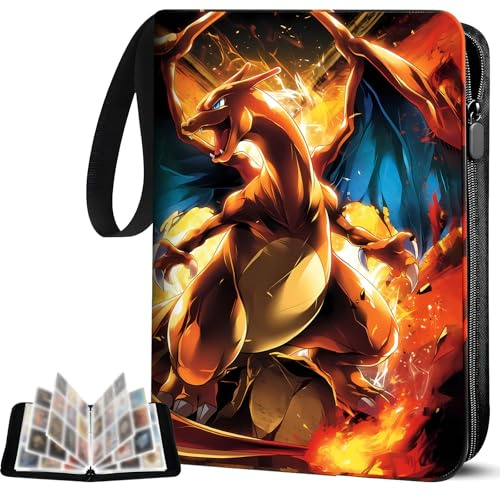 HSHHOOM 9 Pocket Card Binder, 50 Pages 900 Pockets Binder, PU Card Folder, Portable Card Book for Collector (900)