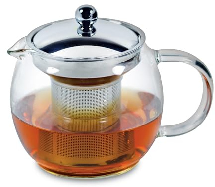 Avanti Ceylon Tekanna i glas i rostfritt stål – 750 ml