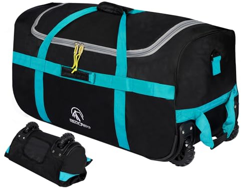REDCAMP 85L/120L/140L Faltbare Seesack mit Rollen, große Reisetasche