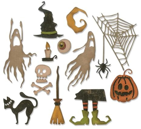 Sizzix Thinlits Stanzformen Set 17Pk Schreckliches Halloween