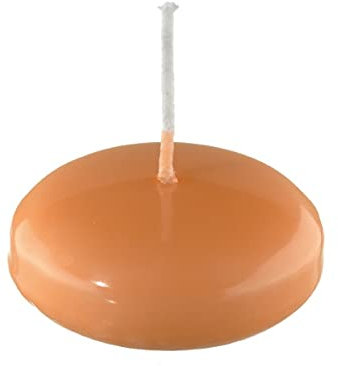 Unbekannt Kerzen, XXL Schwimmkerzen Lachs 5,5 x 8 cm, 8 Stück