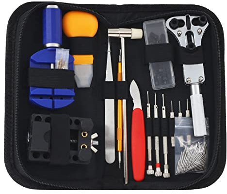 masar Kit d’Outils pour Montre – Réparation, Entretien et Réglage Taille du Bracelet Montre – Horloger - Watch Repair Tool Kit -147 Pcs