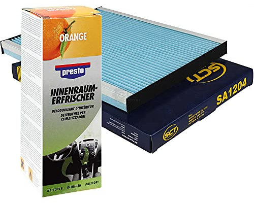 QR-Parts Set 85564788 157127 SA 1204 SCT Innenraum-Filter 1204+Presto Fresh Orange Duft